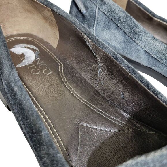Franco Sarto Blue Suede Loafers (Size 6.5M) - Picture 9 of 10